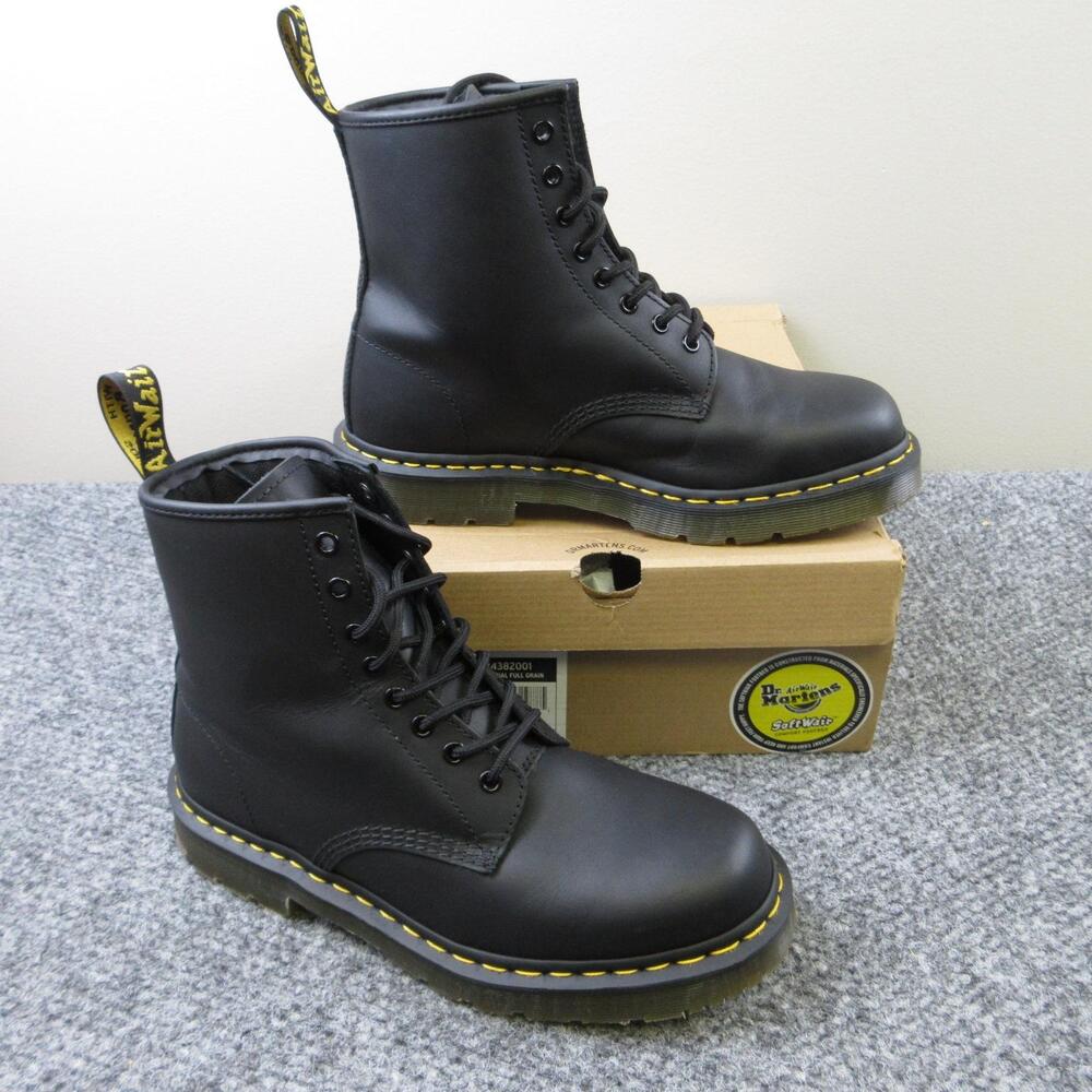 Dr. Martens Boots Mens Size 10 Black 1460 SR Combat Leather Workwear Safety NWB